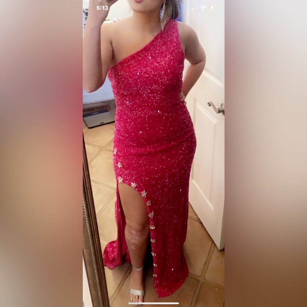 Pink prom dress